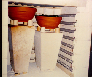 lost wax_preparing kiln for glass melting